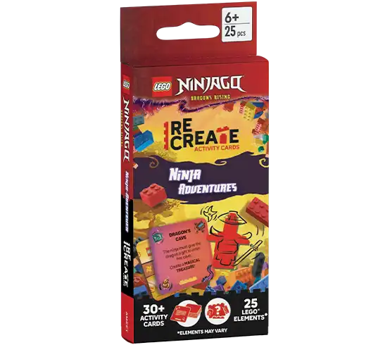 レゴ ACP6701-1 Ninjago: Dragons Rising: ReCreate: Activity Cards: Ninja Adventures カード・パズル