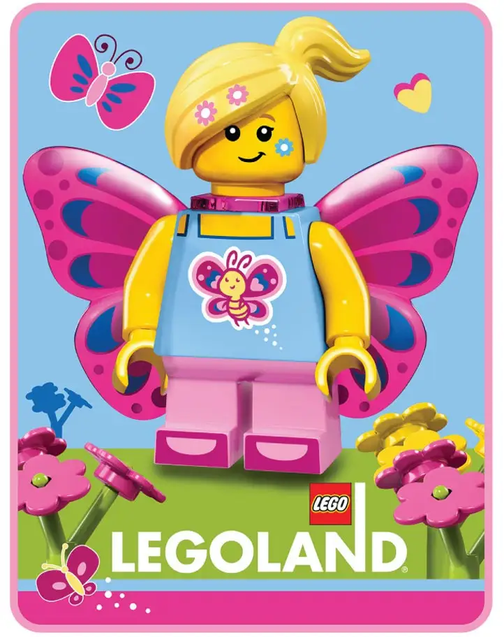 レゴ AT192P-1 LEGOLAND Butterfly Beauty Throw キッチン・寝具