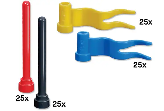 レゴ F6316-1 Flags and Posts Bulk Bricks