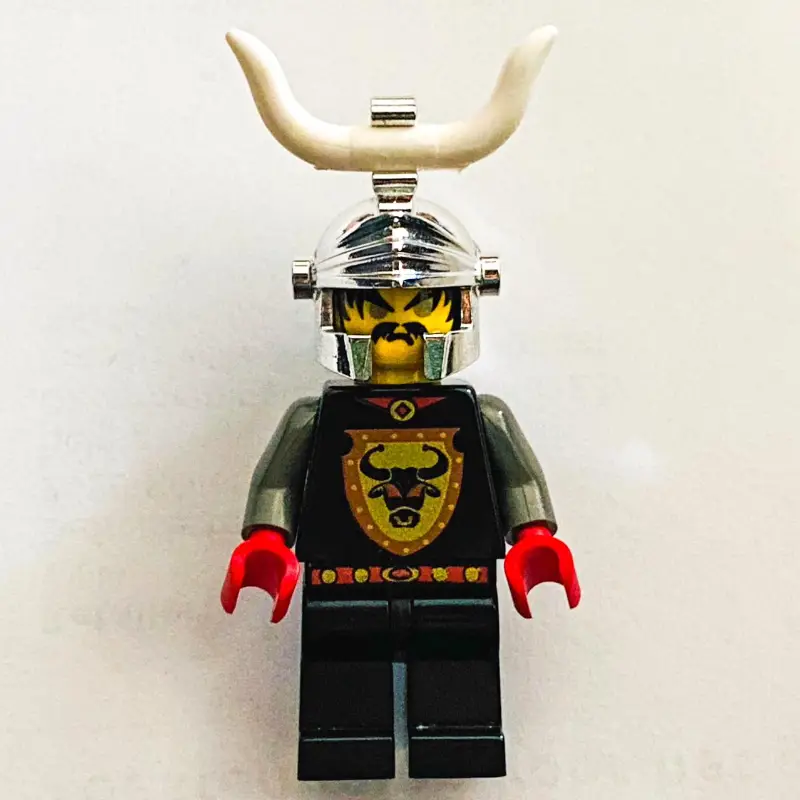Knight (Knights Kingdom I) - Cedric the Bull, Chrome Helmet, Horn