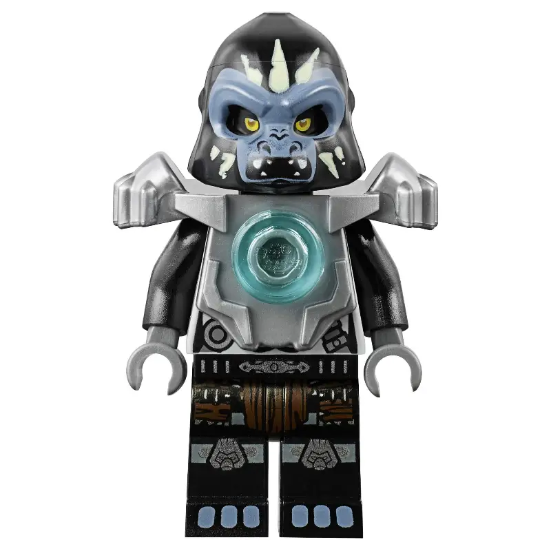 Gorzan with Flat Silver Shoulder Armor