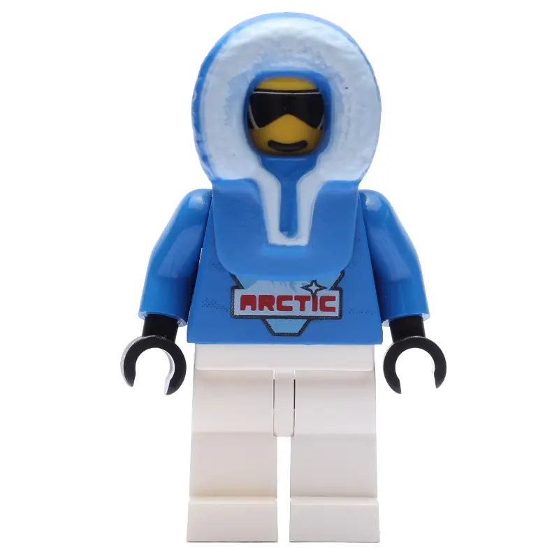 Blue Torso, White Legs, Blue Arctic Hood