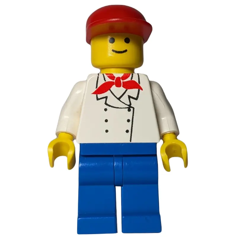 Chef, Red Neckerchief, Blue Legs, Red Cap