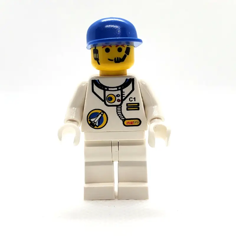 Astronaut, White, Blue Cap, Headset