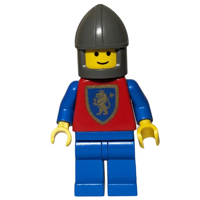 Knight (Crusader Lion) - Blue Legs and Hips, Chin-Guard