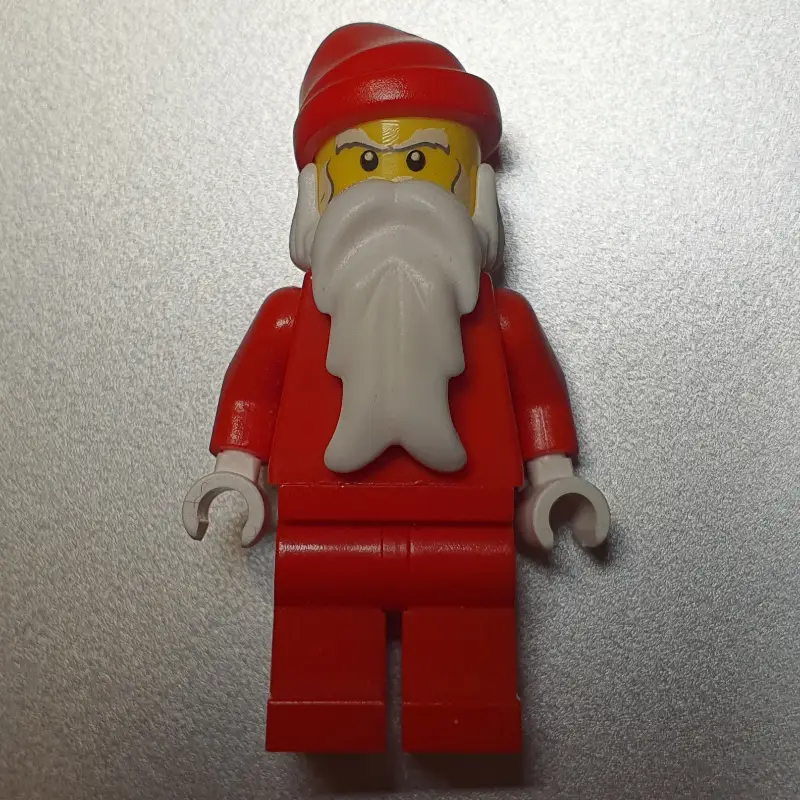 Santa, Plain Red, White Hands, White Eyebrows
