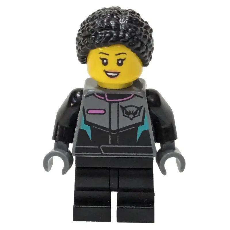 Race Driver, Black Racing Suit, Black Hair