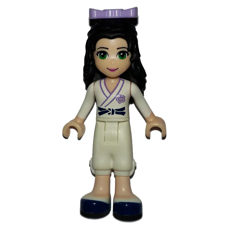 Emma - White Robe, White Trousers, Karate