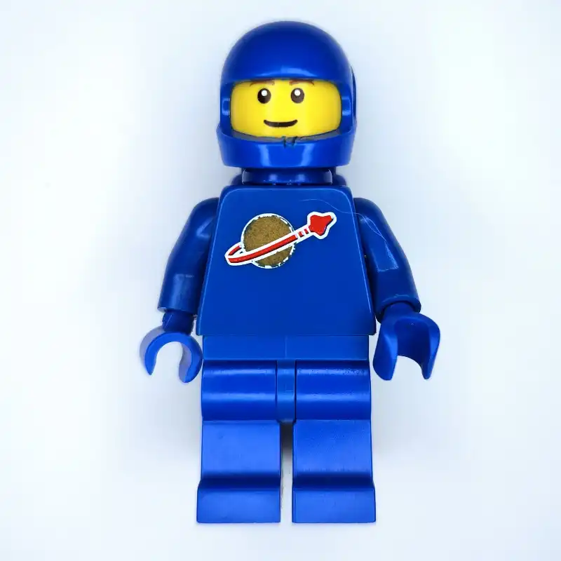 Classic Spaceman, Blue with Airtanks, Brown Eyebrows (2446 Helmet)