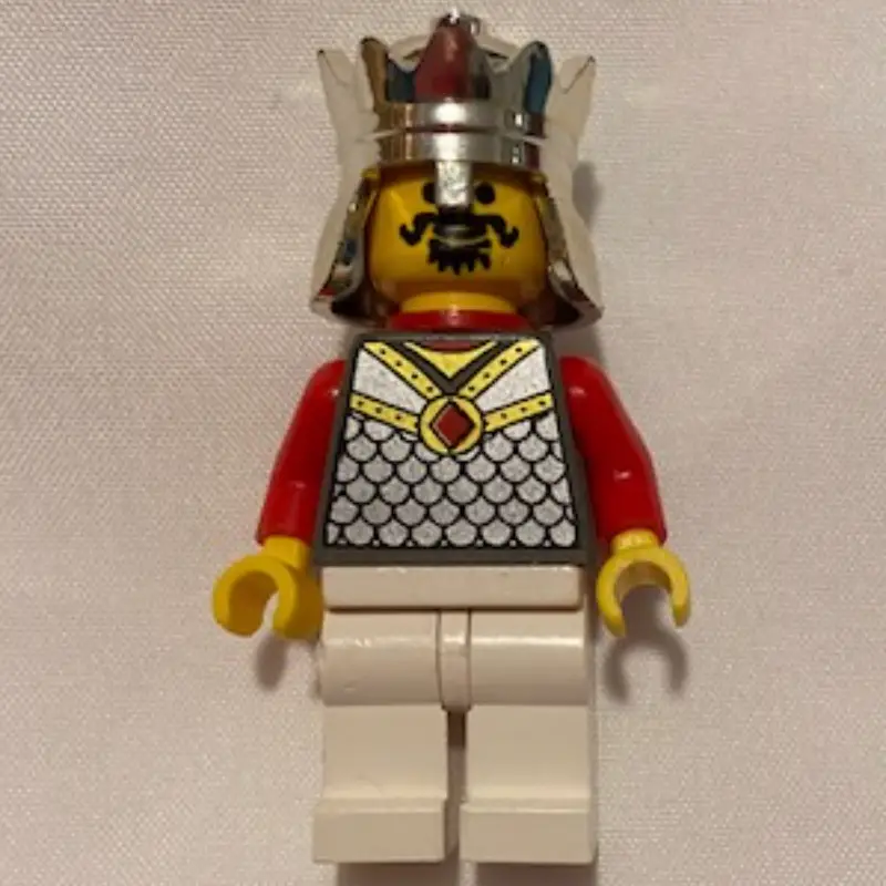 King with Red Plastic Cape