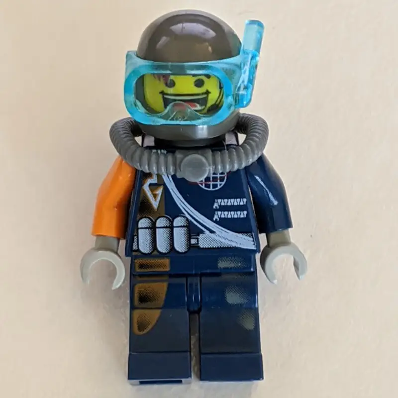 Flex with Trans-Dark Blue Diving Mask