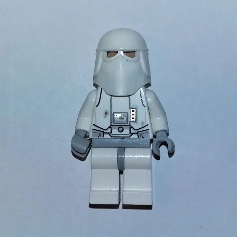 Snowtrooper, Light Bluish Gray Hips, Printed Black Head, Light Bluish Gray Hands