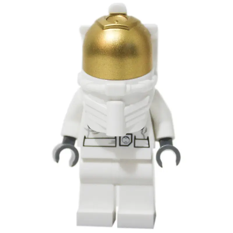 Astronaut, White, Diver Helmet, Gold Visor