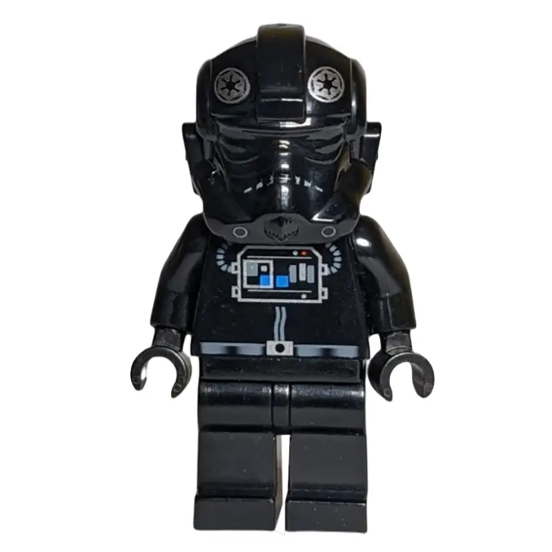 TIE Pilot, Plain Legs, Printed Black Head