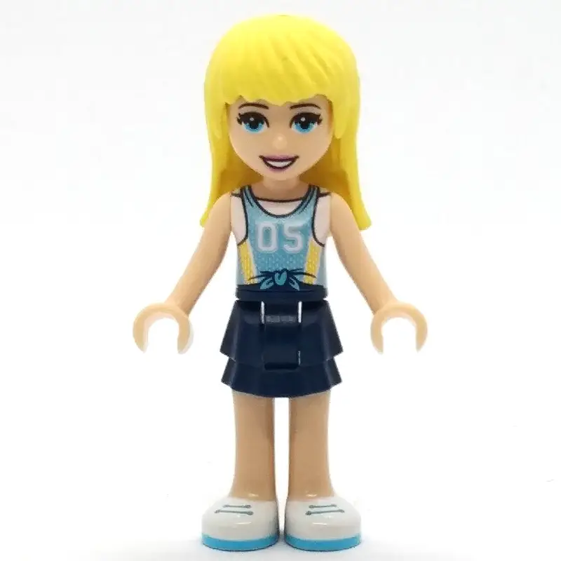 Stephanie - Medium Blue Jersey, Dark Blue Skirt