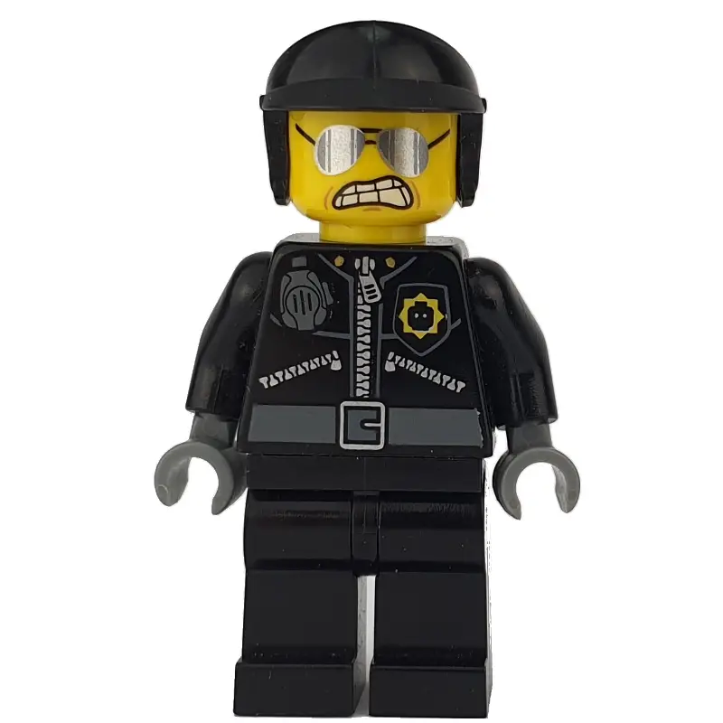 Bad Cop / Good Cop with Wide Angry Mouth and Clenched Teeth