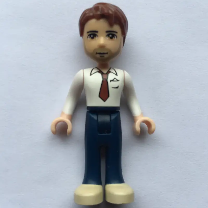 Peter - White Shirt, Blue Trousers