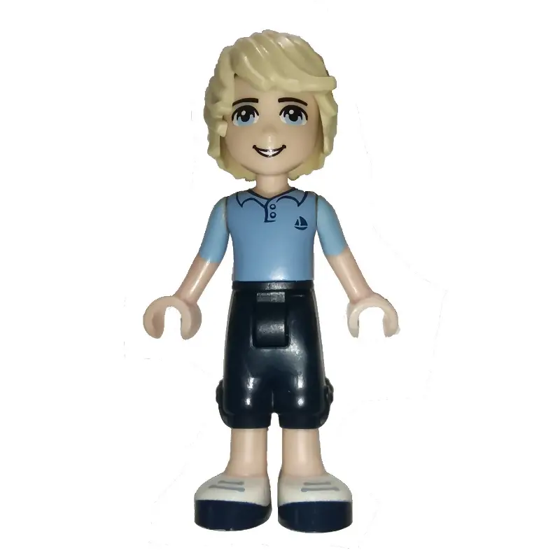 Andrew - Medium Blue Shirt, Dark Blue Trousers