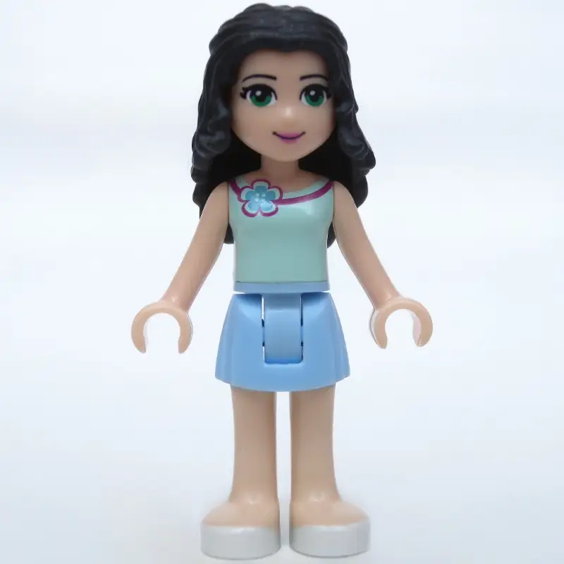 Emma - Light Aqua Top, Bright Light Skirt
