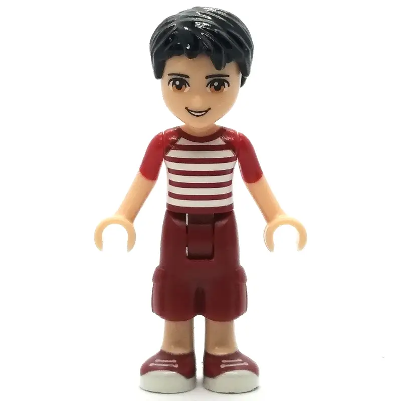 Nate - White/Red Shirt, Dark Red Trousers