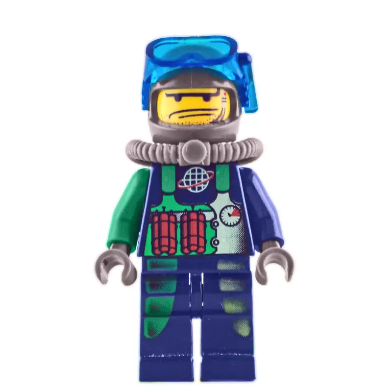 Crunch with Trans-Dark Blue Diving Mask