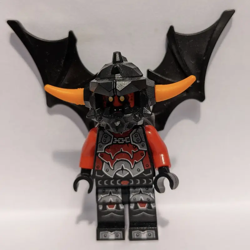 Ash Attacker with Wings and Orange Horns