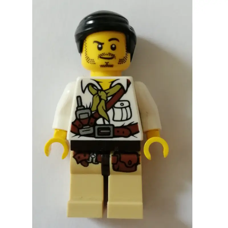 Hero with White Shirt and Radio in Belt