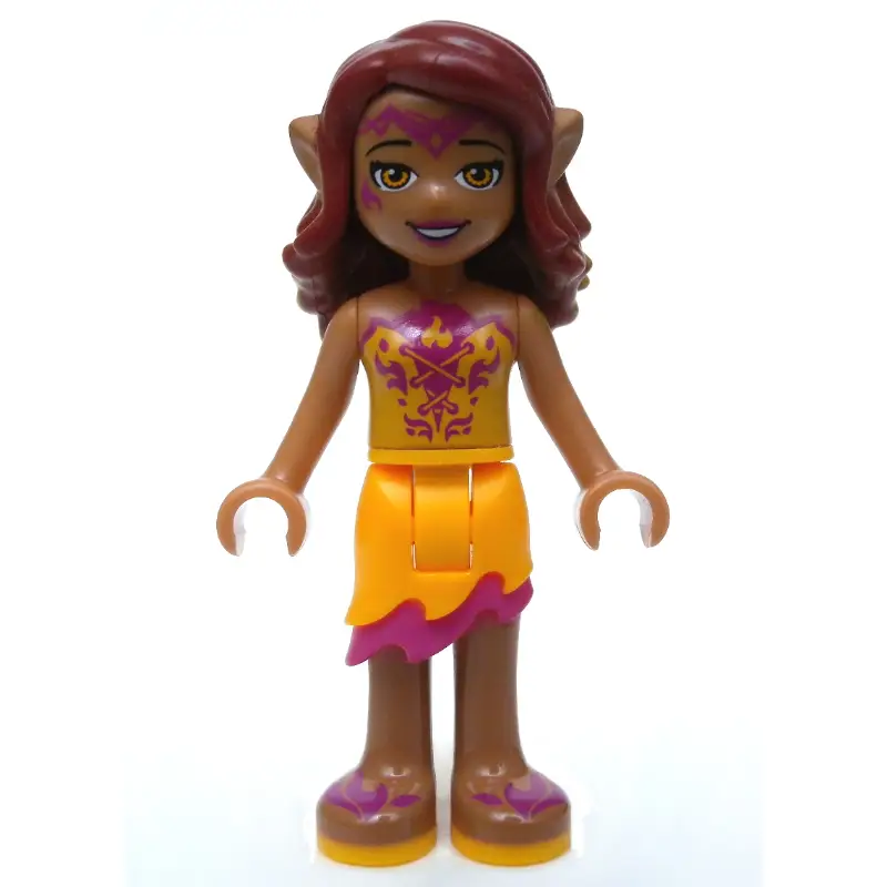 Azari Firedancer in Bright Light Orange Outfit