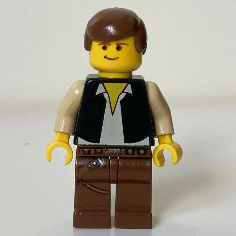 Han Solo, Black Vest, Yellow Skin, Brown Legs