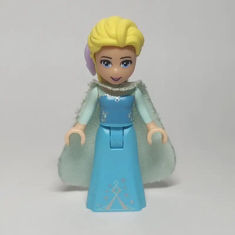 Elsa - Light Aqua Glitter Cape, Bow