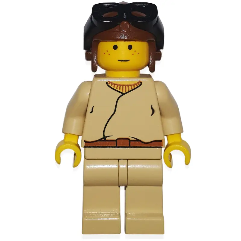 Anakin Skywalker, Child, Yellow Skin, Brown Helmet