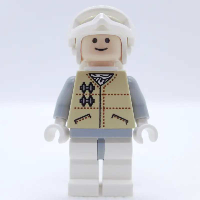 Rebel Trooper in Hoth Uniform, White Hat, Tan Jacket (46304 Goggles)