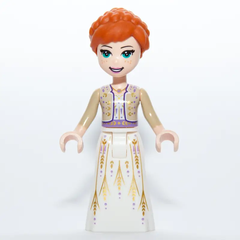 Anna - Tan Shirt, White Dress