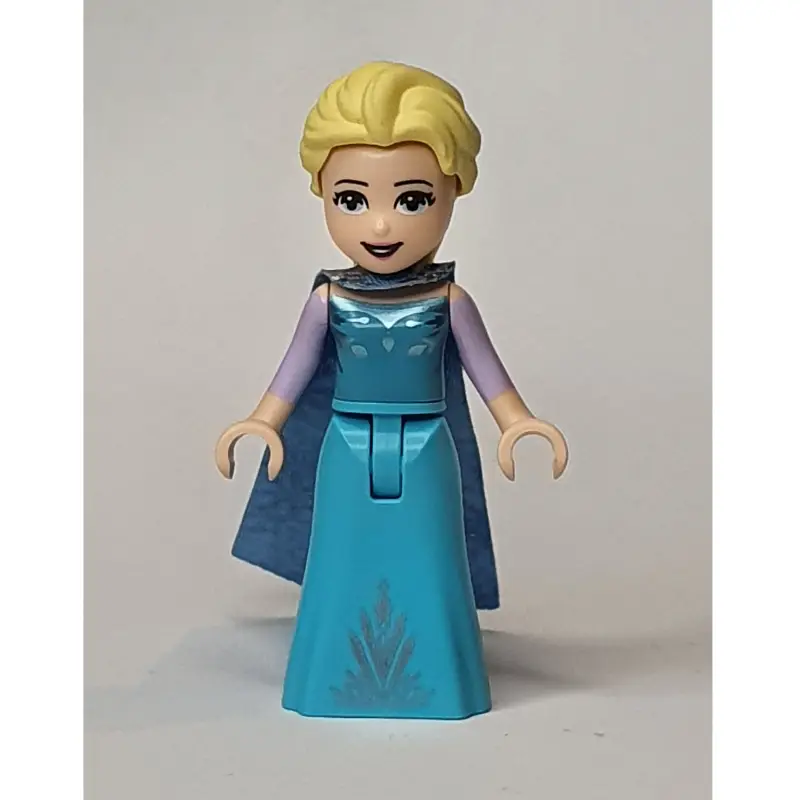 Elsa - Medium Azure Dress, Medium Blue Cape - Open Mouth
