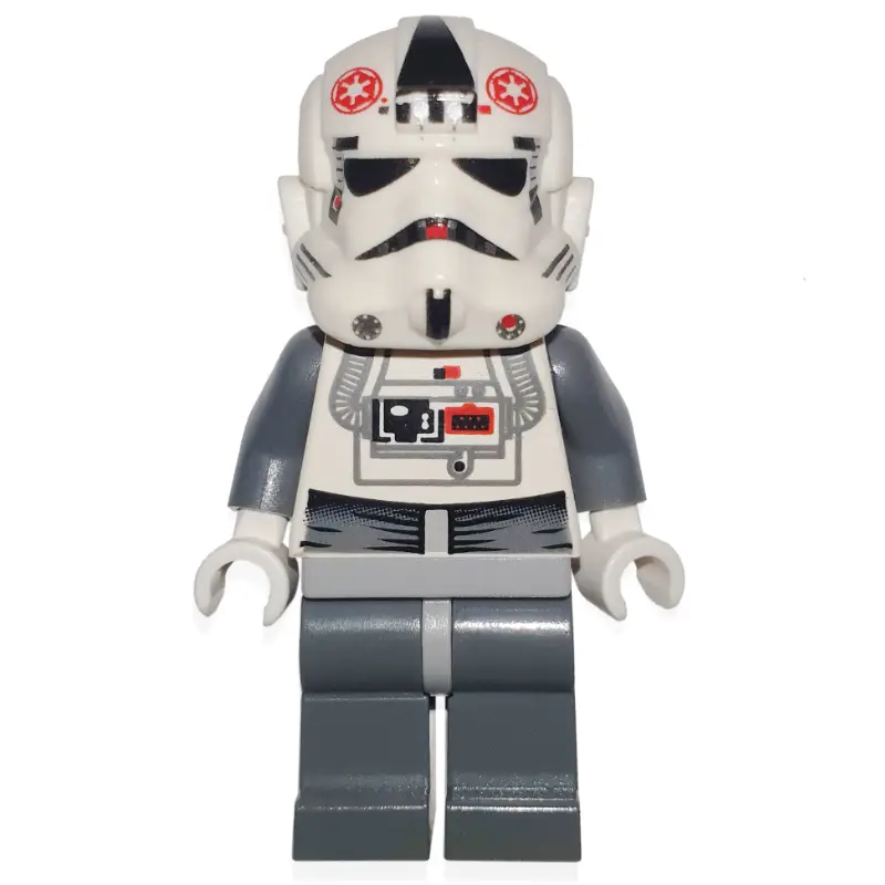 AT-AT Driver, White Uniform, Plain Black Head (87556 Helmet)