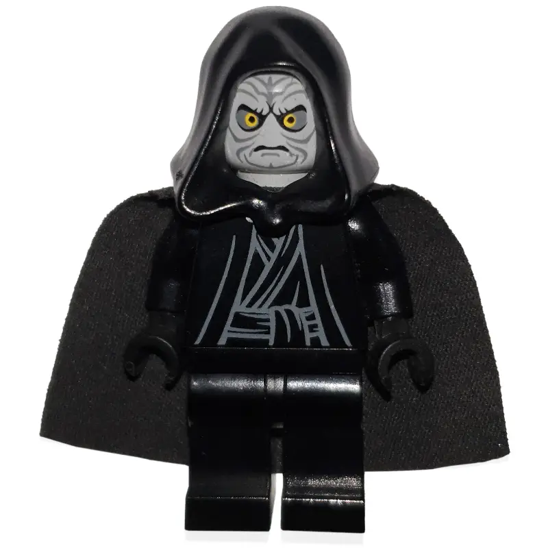 Emperor Palpatine, Light Bluish Gray Skin, Black Hands