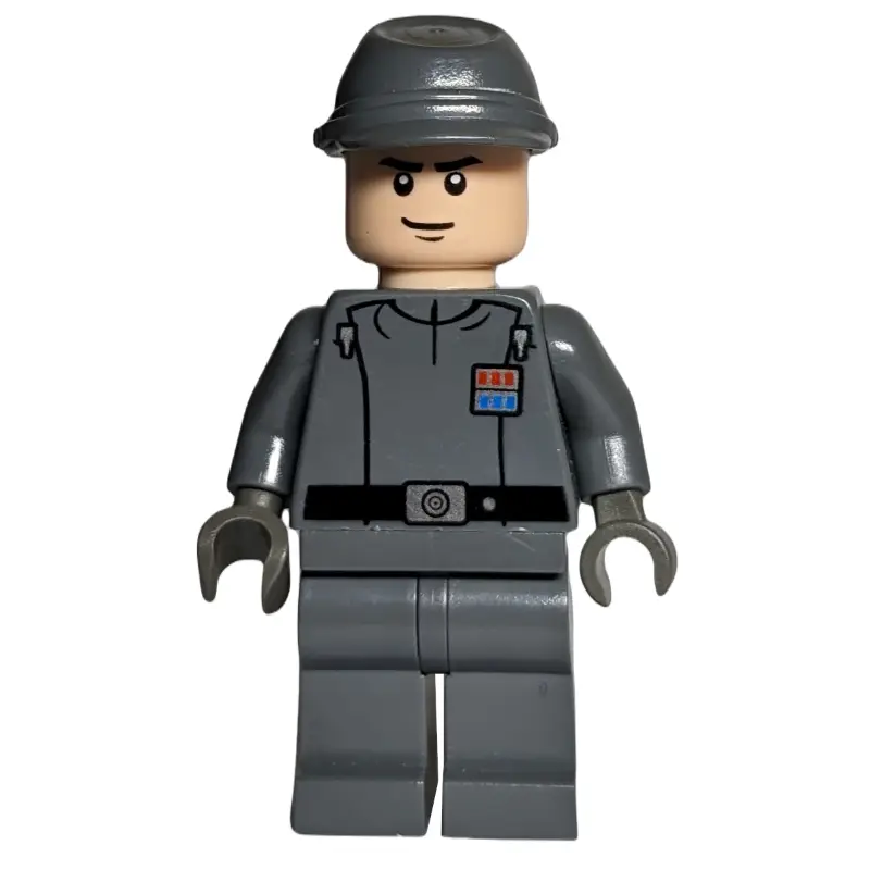 Imperial Officer / Captain / Commandant / Commander, Dark Bluish Gray Uniform, Cavalry Cap, Black Hands