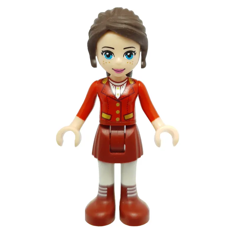 Naomi - Red Jacket, Dark Red Skirt