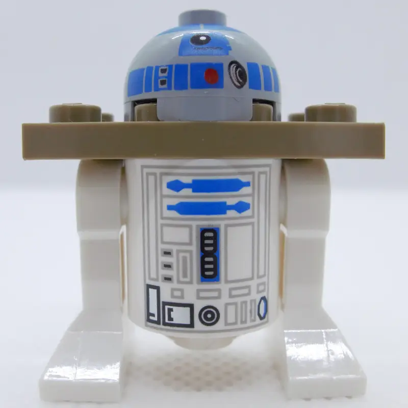 Astromech Droid, R2-D2, Light Bluish Gray Dome, Dark Tan Serving Tray