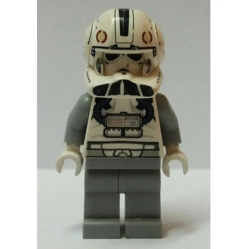 Clone Pilot V-wing with White Printed Head