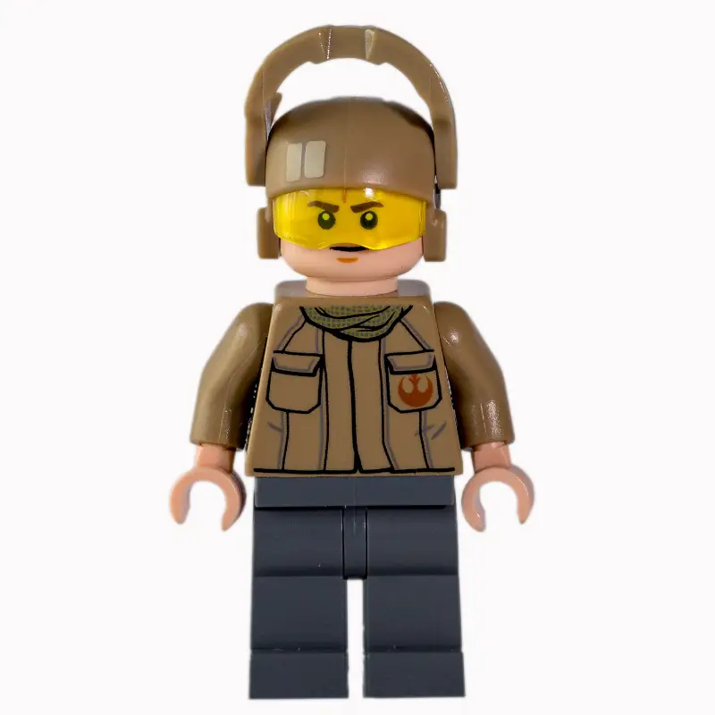 Resistance Soldier, Dark Tan Helmet, Dark Tan Shirt with Two Pockets and Resistance Insignia