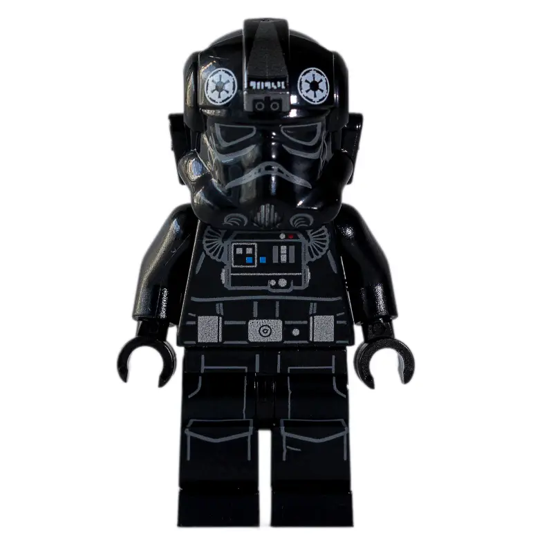 TIE Pilot, Printed Legs, 3 Silver Buckles on Belt
