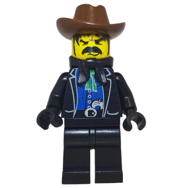 Bandit - Western, Black Jacket, Black Handkerchief, Brown Hat
