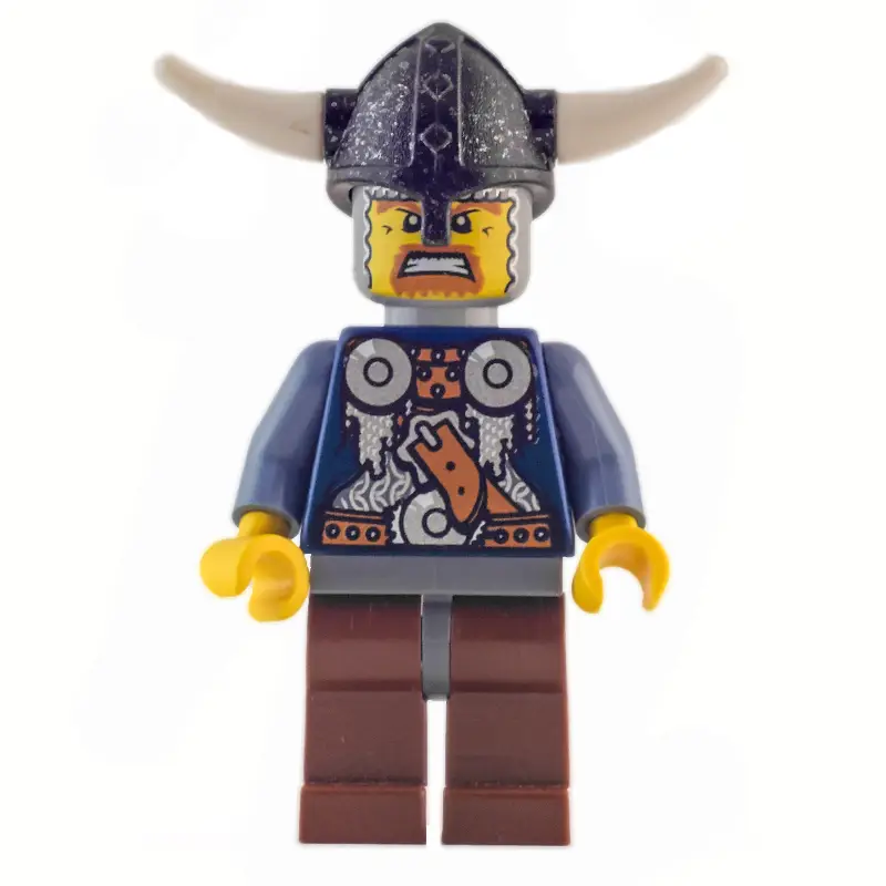 Viking Warrior - Armour, Sand Blue Arms, Reddish Brown Legs