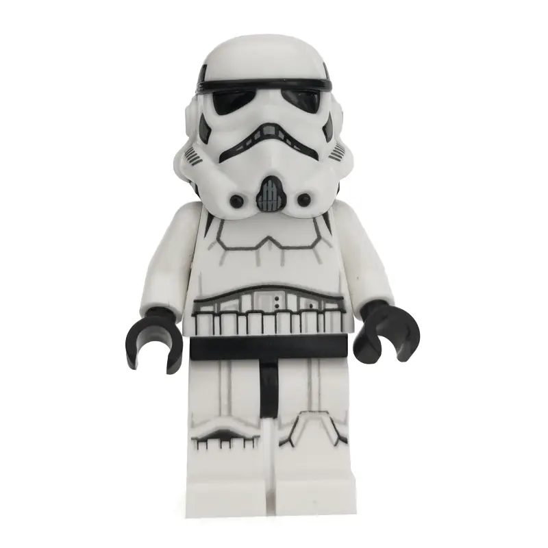 Stormtrooper, Dark Bluish Gray Squares on Back of Helmet
