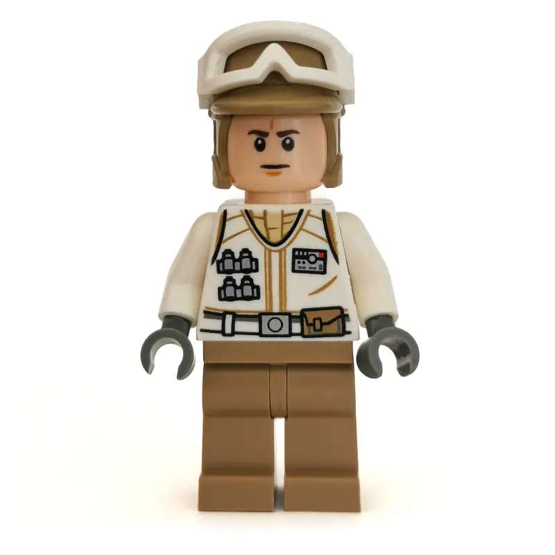 Rebel Trooper in Hoth Uniform, Dark Tan Hat, Frown