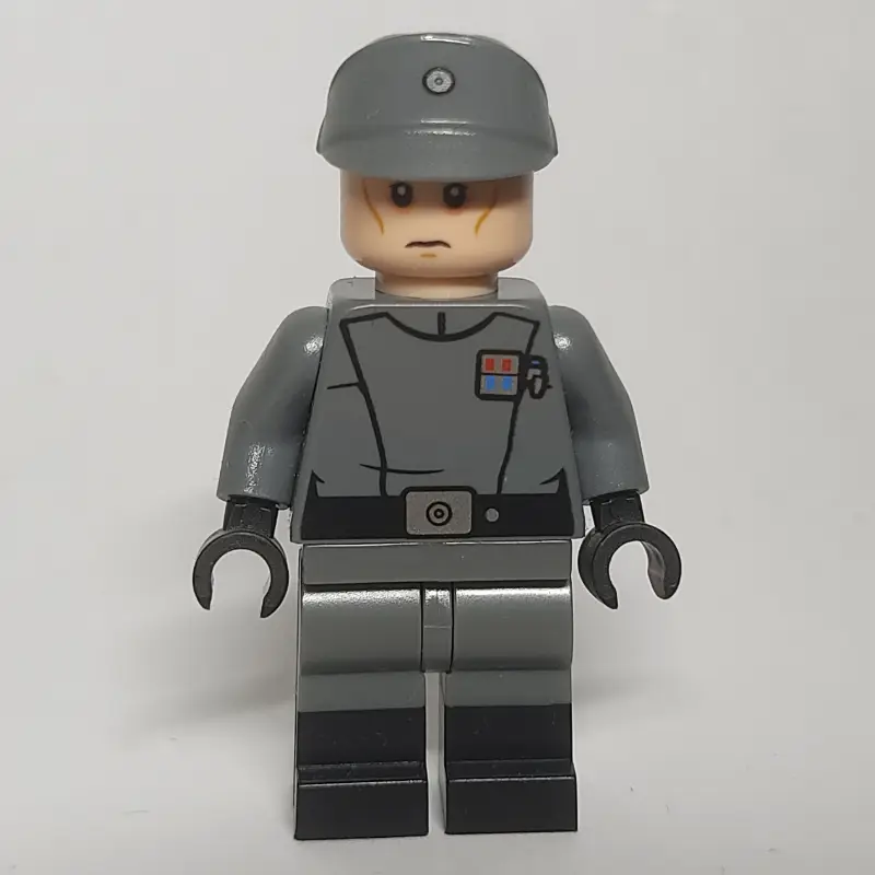 Imperial Officer / Lieutenant, Dark Bluish Gray Uniform, Dual Molded Legs