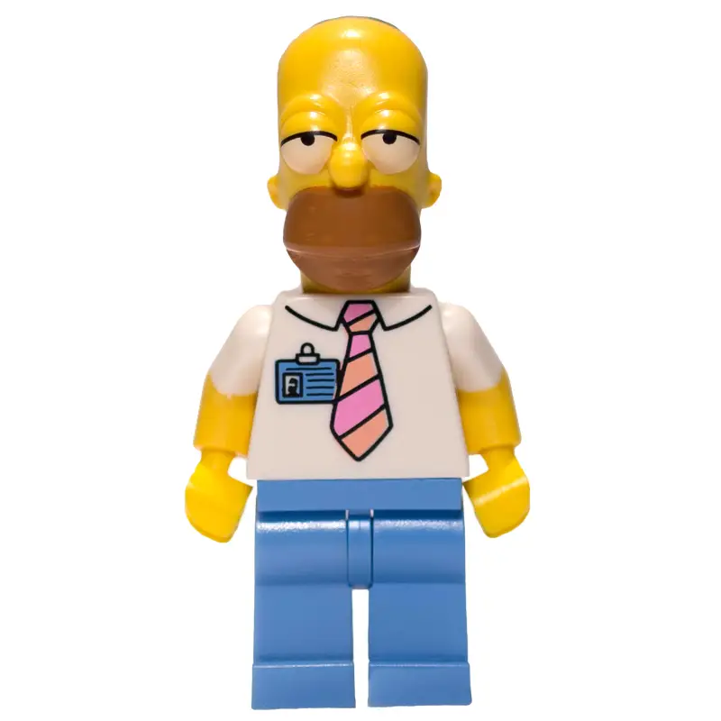 Homer Simpson with Name Badge