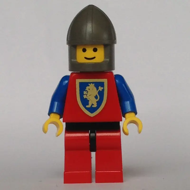 Knight (Crusader Lion) - Red Legs, Chin-Guard
