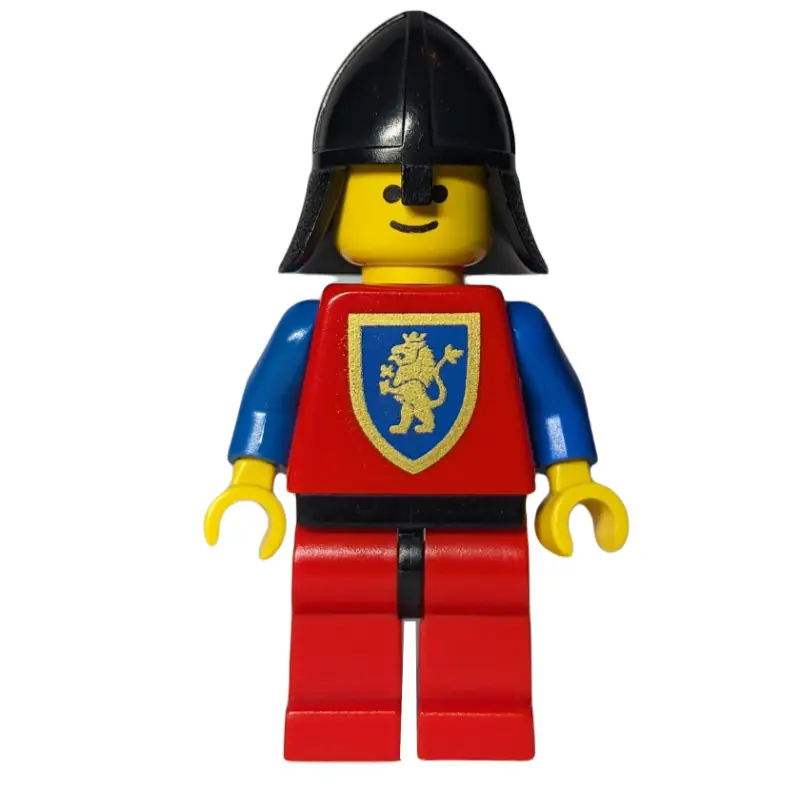 Knight (Crusader Lion) - Red Legs, Black Neck-Protector